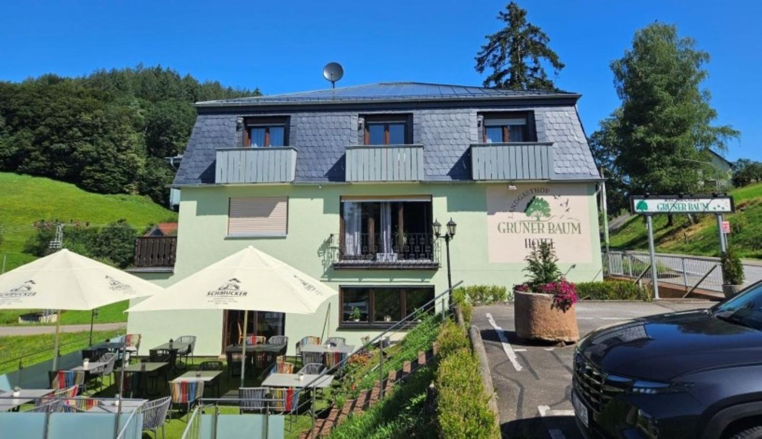 Hotel Gruener Baum Mit Restaurant & Wellness Oberzent Bagian luar foto